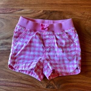 Cherokee Pink & White Gingham Shorts💞